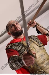 MARCUS STANDING POSE WITH SWORD AND SPEAR